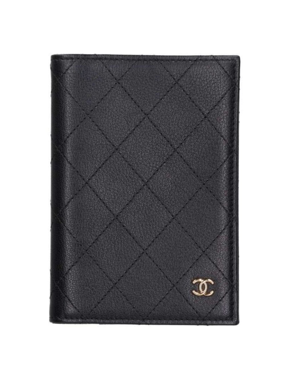 Chanel CC Logo Leather Pass Case Messenger